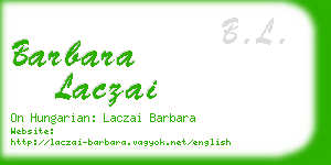 barbara laczai business card